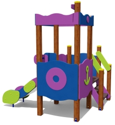 Игровой комплекс 070285.21 H=650 для детей 2-4 года для уличной площадки, фото 2