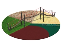 Гимнастический комплекс "Канатный балансир" тип 2