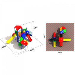 Детская игровая площадка Спираль 3.2, фото 3 Детская игровая площадка Спираль 3.2, фото 3