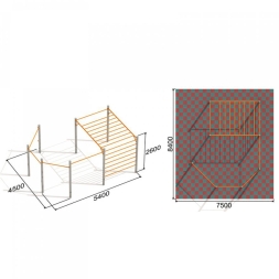 Оборудование для Воркаут ActiSteel S 2 для спортивной площадки, фото 5 Оборудование для Воркаут ActiSteel S 2 для спортивной площадки, фото 5