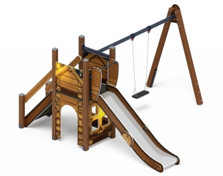Детская игровая площадка Счастливое детство Эко ДИК 2.01.01-02 H=1200, фото 1
