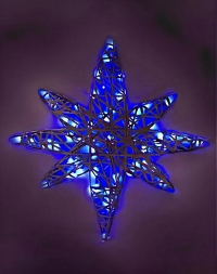 Световая фигура Светящаяся звезда Рождественская плоская двухсторонняя 0,6 м