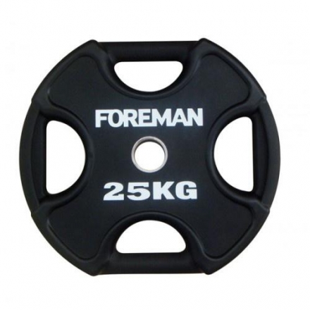 Диск X-Training уретановый FOREMAN FM/UPX-25KG-BK (25 кг), фото 1