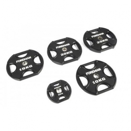 Диск X-Training уретановый FOREMAN FM/UPX-25KG-BK (25 кг), фото 2