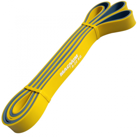 Эспандер Резиновая петля 2080x4,5x20мм замкнутый Серо-желтый, фото 1