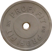 Диск для штанги каучуковый, цветной PROFI-FIT D-51,  5 кг