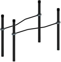 Воркаут ЛОВ 108 серый ВТ 102.05-03