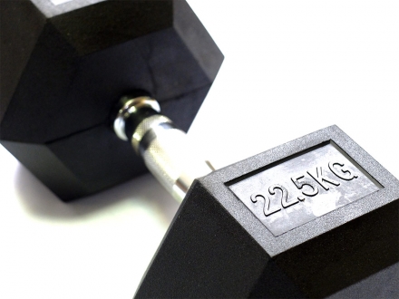 Гантель 22,5 кг гексагональная, фото 7
