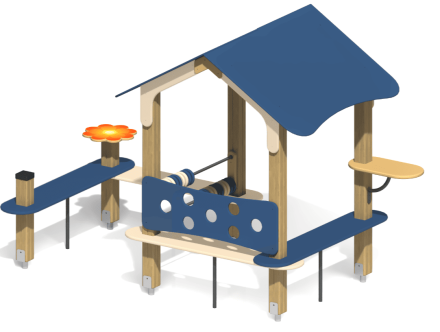 Домик-беседка Дворик 4 ПС-11.2 для детской площадки, фото 2