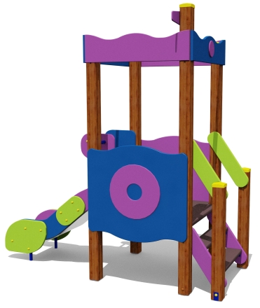 Игровой комплекс 070284.21 H=650 для детей 2-4 года для уличной площадки, фото 1