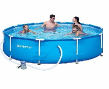 Каркасный бассейн BestWay 56260 366х100 см, 9150л, фильтр-насос 2006л/ч