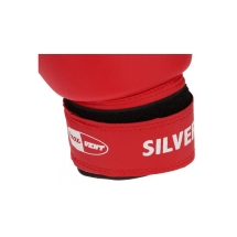 Перчатки боксерские SILVER (к/з красн. 12oz) BGS-2039