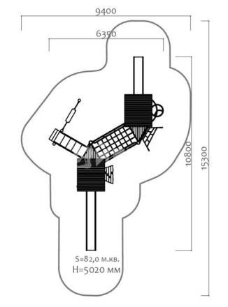 Игровой комплекс Эко 071106 для детской площадки, фото 4