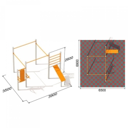 Оборудование для Воркаут ActiSteel S 12 для спортивной площадки, фото 6 Оборудование для Воркаут ActiSteel S 12 для спортивной площадки, фото 6