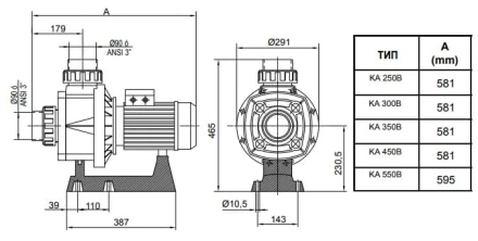 Насос без префильтра Kripsol Karpa KA-450, фото 2