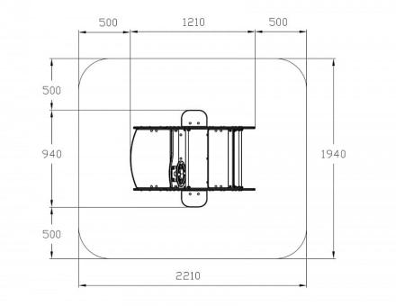 Машинка (черная) - Беседка машинка средняя - МФ 10.03.01-05.И1, фото 6