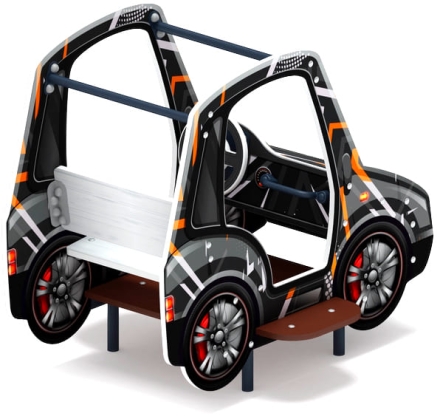 Машинка (черная) - Беседка машинка средняя - МФ 10.03.01-05.И1, фото 2