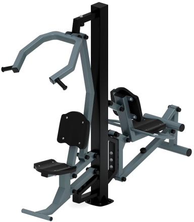 Тяга верхняя+Флекс (серый) - Уличный тренажер - СТ 021-13.И1, фото 4