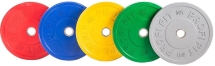 Диск для штанги каучуковый, цветной PROFI-FIT D-51, 20 кг