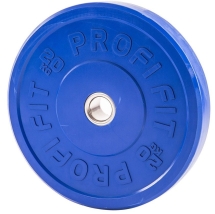 Диск для штанги каучуковый, цветной PROFI-FIT D-51, 20 кг