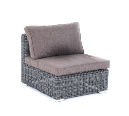 Зона 15 Лунго трансформирующаяся лаунж-зона из искусственного ротанга, цвет графит, фото 4