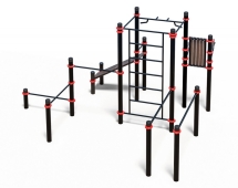 Гимнастический комплекс для воркаута «Богатырь» (PAW-66), опорный столб 89х3 мм