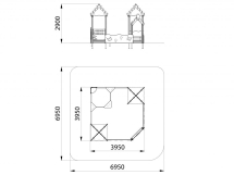 МФ 3.221 Песочный дворик без горки МФ 3.221 Песочный дворик без горки