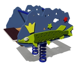 Качалка на пружине Щука 04502 для детской площадки, фото 1 Качалка на пружине Щука 04502 для детской площадки, фото 1