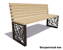 Парковая скамейка Севастополь, Лиственница  (без подлокотников) 1,8 м