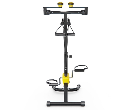 Велотренажер двойной для рук и ног DFC B815Y, желтый, фото 4