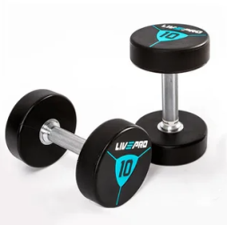Гантели в уретане LIVEPRO Premium Urethane Dumbbells 36 кг