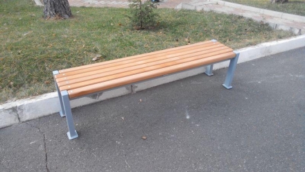 Лавка парковая Двойная линия LP006.1 , фото 2