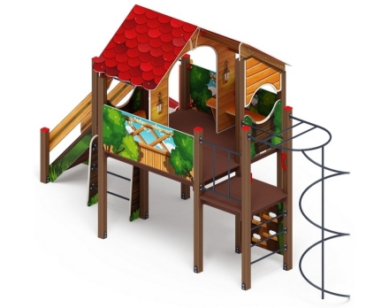 Детская игровая площадка Теремок ДИК 2.07.01-01 H=1200, фото 3