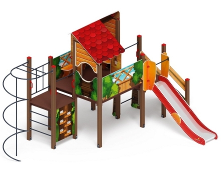 Детская игровая площадка Теремок ДИК 2.07.01-01 H=1200, фото 2