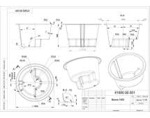 Купель COMFORT 160 COLD (термоберёза)