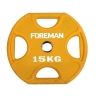 Изображение товара Диск X-Training уретановый цветной FOREMAN FM/UPX-15KG-YL (15 кг)