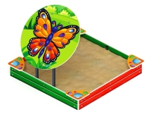 Песочница средняя с навесом Бабочка (Ракушки) - ИО 5.01.09-02