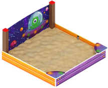 Песочница средняя с ограждением Космопорт - ИО 5.14.01-01