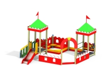 МФ 3.23 Песочный дворик с горкой Н=700 мм МФ 3.23 Песочный дворик с горкой Н=700 мм