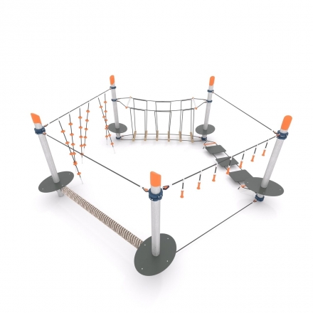 Канатная конструкция для лазания-05.06, фото 4