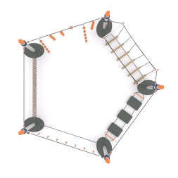 Канатная конструкция для лазания-05.06, фото 3