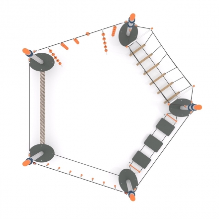 Канатная конструкция для лазания-05.06, фото 3