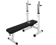 Скамья со стойками под штангу DFC складная DBCH2W