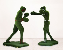 Топиари композиция Боксеры - газон Есо Топиари композиция Боксеры - газон Есо