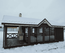 Закрытая беседка ШАЛЕ 2 с барбекю