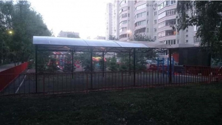 Арочный навес для тренажерной площадки типовой 6х9м, фото 2