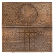 Нарды резные "Зодиак Лев", Ustyan Нарды резные "Зодиак Лев", Ustyan