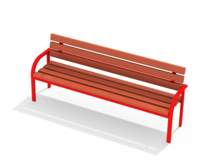 МФ 1.10 Лавочка со спинкой, фото 2