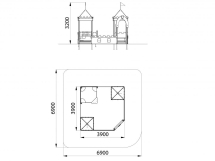 МФ 3.231 Песочный дворик без горки МФ 3.231 Песочный дворик без горки