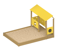 Песочница ПСL-03 с игровым модулем для детской площадки